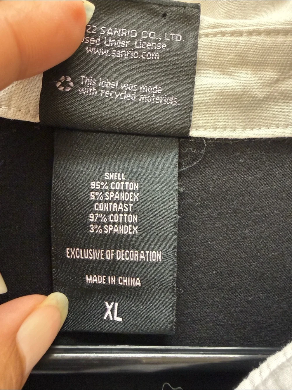 Kuromi Black Polo Top